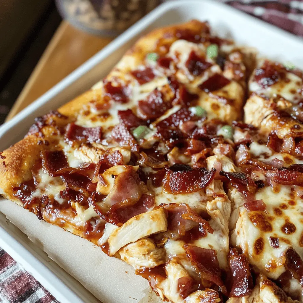 Easy BBQ Chicken Bacon Pizza Recipe