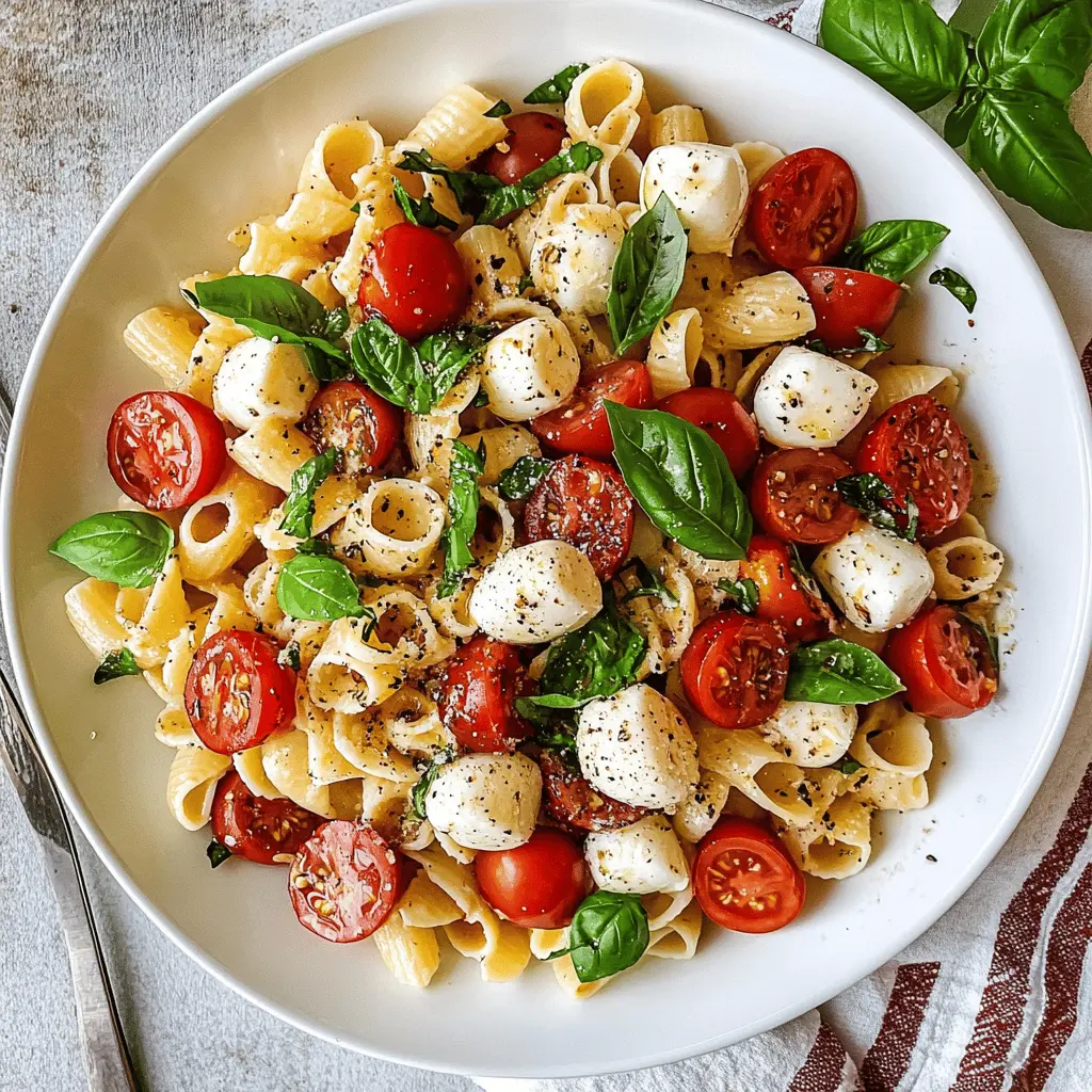 Brighten your meal with this Best Caprese Pasta Salad! Loaded with fresh tomatoes, creamy mozzarella, and aromatic basil, it's a delightful mix of flavors. Perfect for picnics, potlucks, or a light dinner. Save this easy recipe for your next gathering and impress your friends with a taste of Italy! Don't miss out on this refreshing dish!