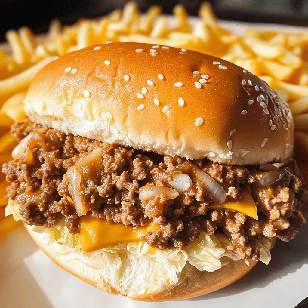 Get ready for a fun twist on your favorite burger! These Big Mac Sloppy Joes combine all the classic flavors of a Big Mac into a hearty, mess-free meal. With juicy beef, special sauce, and melted cheese, they're perfect for game day or a casual dinner. Save this recipe for a crowd-pleasing dish that's sure to impress! 🍔✨