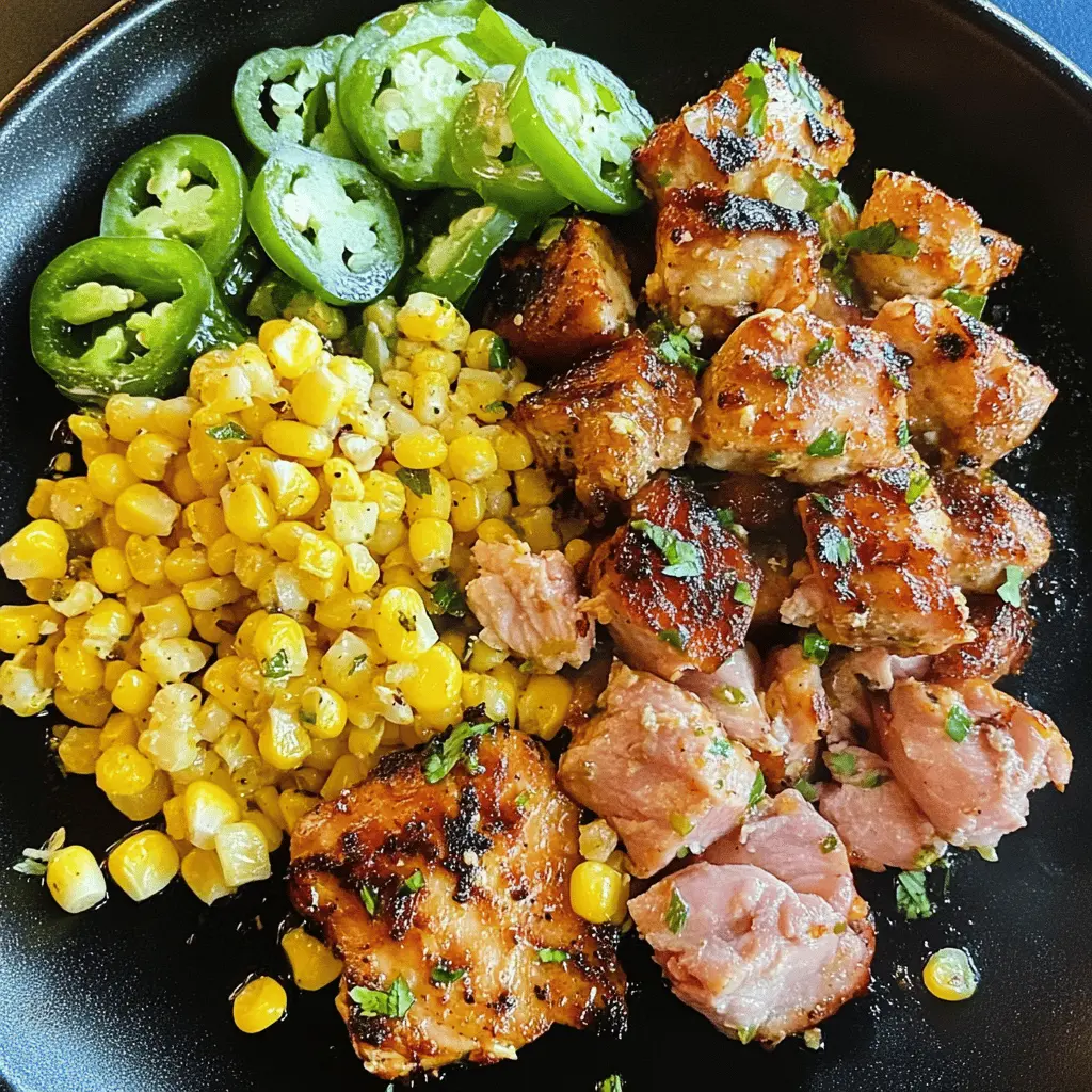 Spice up your weeknight dinners with this Blackstone Jalapeno Lime Chicken and Corn recipe! Featuring tender chicken marinated in zesty lime and spicy jalapenos, paired perfectly with sweet corn, this dish delivers bold flavors in every bite. Perfect for family gatherings or casual meals, save this pin to bring some excitement to your table!