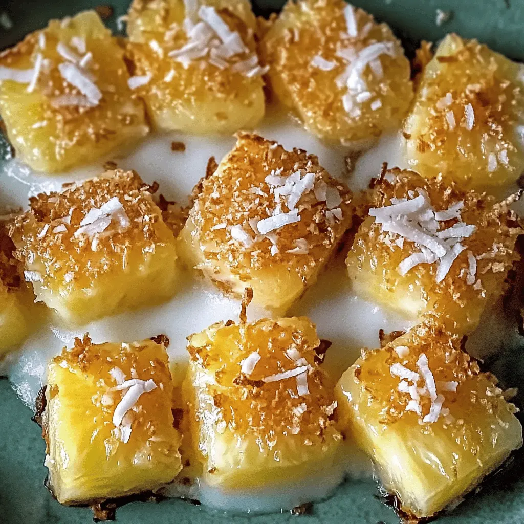 Looking for a tropical treat? These Coconut Pineapple Bites are the perfect blend of sweet and creamy, making them an irresistible snack! With fresh pineapple and coconut, they bring a taste of paradise to your home. Save this recipe for your next summer party or as a delightful snack anytime! You'll love how easy they are to make!