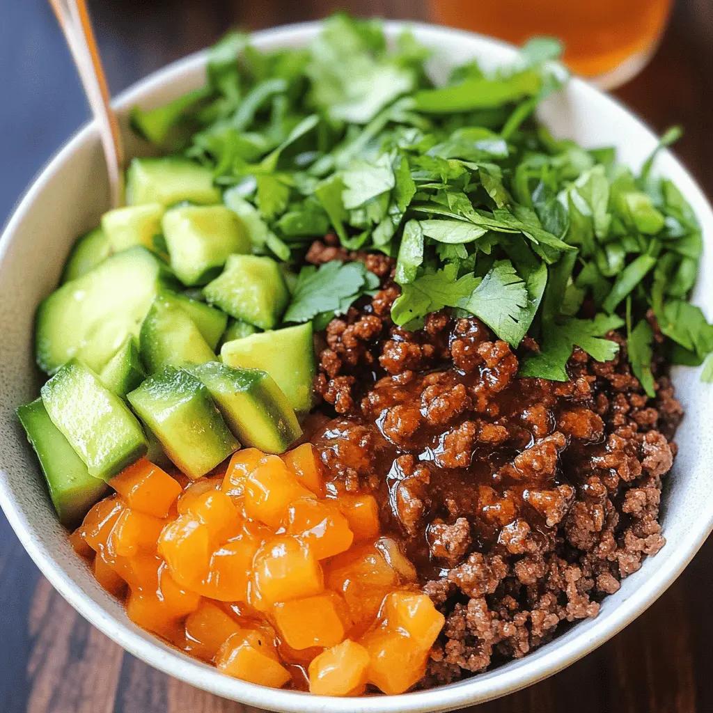 Spice up your dinner with these Hot Honey Ground Beef Bowls! Made with juicy ground beef, a hint of heat, and a sweet drizzle of honey, this dish is a flavor explosion. Perfect for busy weeknights or meal prep, you can customize it with your favorite veggies. Save this recipe for an easy, delicious meal anytime!