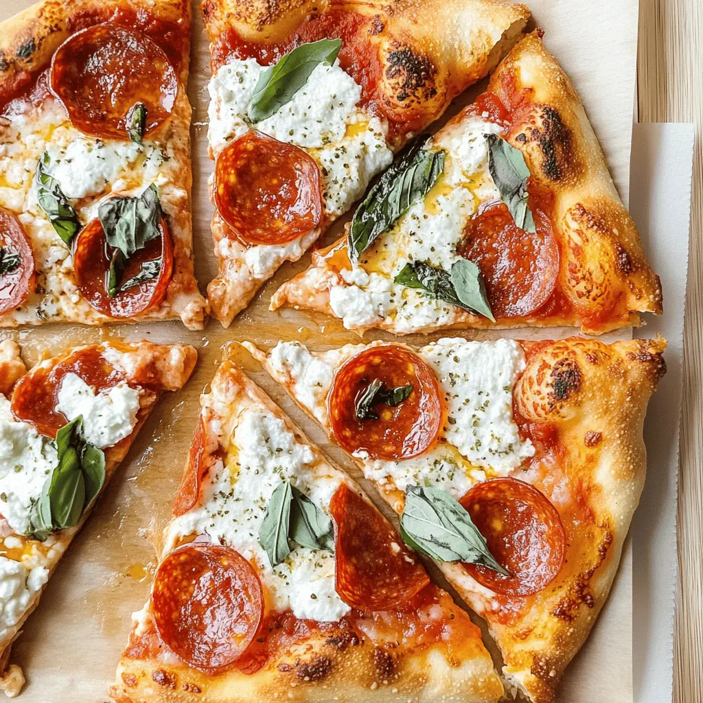 Easy Hot Honey Pepperoni Ricotta Pizza Recipe