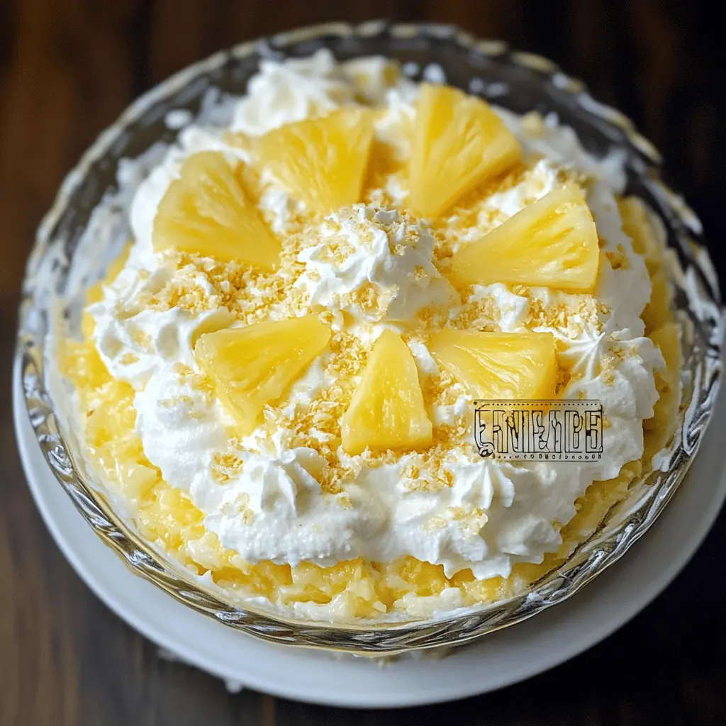 Treat yourself to a delightful No Bake Pineapple Cream Dessert that’s perfect for warm days! This easy-to-make dessert features luscious layers of creamy goodness and sweet pineapple, bringing a refreshing taste with every bite. Ideal for potlucks, family gatherings, or just a relaxing evening at home. Don’t forget to save this recipe for your next sweet craving!
