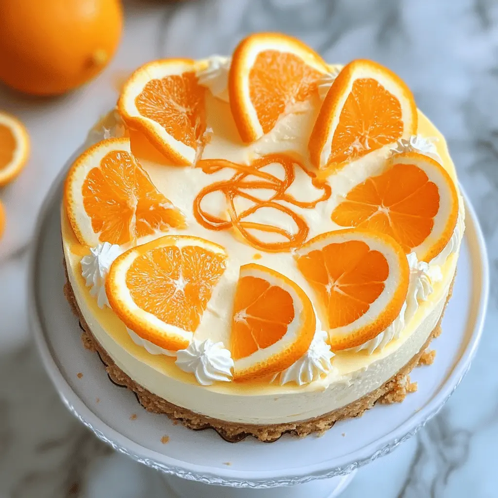 Treat yourself to a refreshing No-Bake Orange Creamsicle Cheesecake that's perfect for warm days! This delightful dessert combines creamy cheesecake with zesty orange flavors and a buttery crust, making it a crowd-pleaser for any occasion. Save this easy recipe and impress your friends and family at your next gathering!