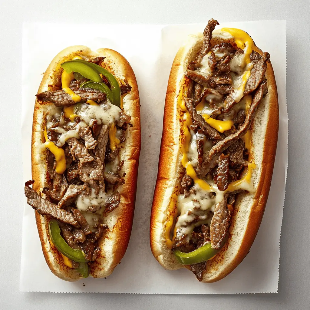 This classic Philly Cheesesteak recipe brings the bold flavors of Philadelphia right to your kitchen! With tender beef, sautéed onions, and melted cheese all tucked into a soft hoagie roll, it’s a satisfying feast perfect for game nights or casual dinners. Save this recipe for your next gathering and watch everyone enjoy every bite!