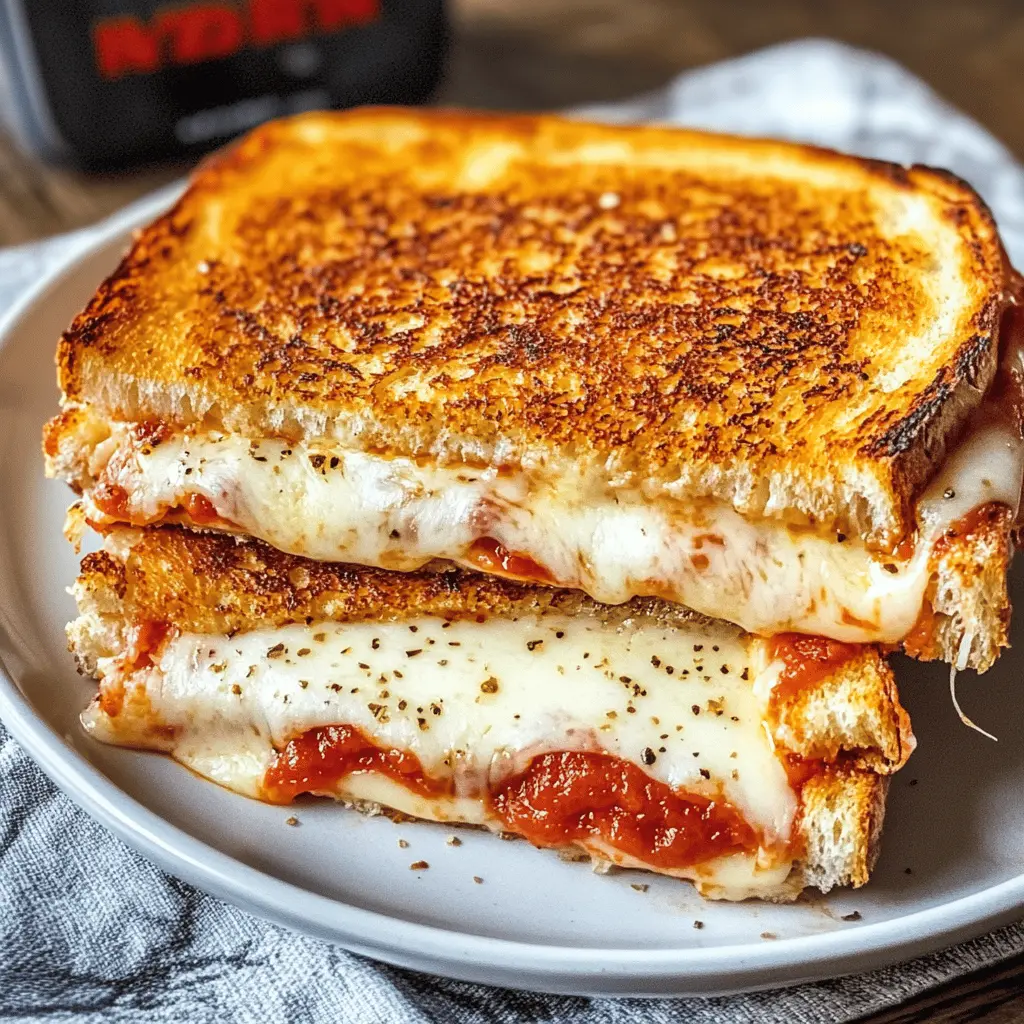 Easy Cheesy Pizza Grilled Cheese Recipe