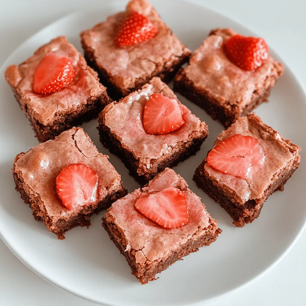 These delicious Strawberry Brownies are a perfect combination of rich chocolate and fresh strawberries! With a fudgy texture and vibrant flavor, they make an irresistible dessert for any gathering. Save this recipe to impress guests at your next party or enjoy a homemade treat on a cozy day at home!