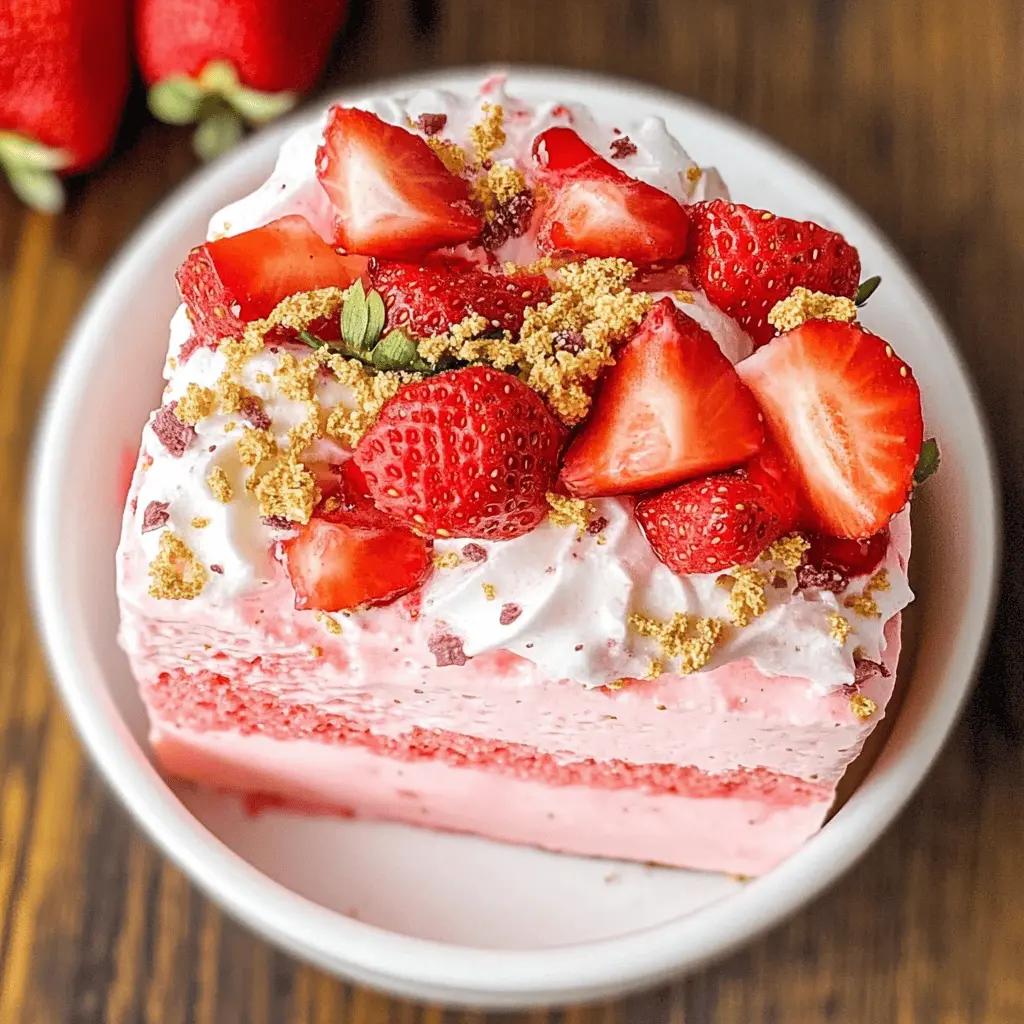 This Strawberry Lush recipe is a refreshing dessert that’s perfect for any occasion! With layers of creamy filling, fluffy whipped topping, and juicy strawberries, every bite is a delight. Ideal for summer gatherings, potlucks, or a sweet treat at home. Save this recipe to bring a burst of flavor to your dessert table!