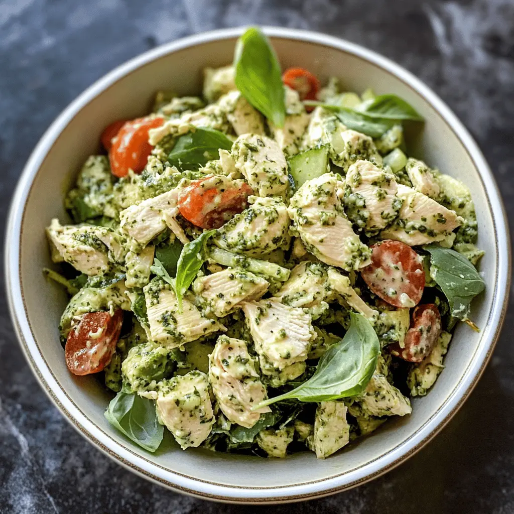 Easy Pesto Chicken Salad Recipe for Quick Lunch