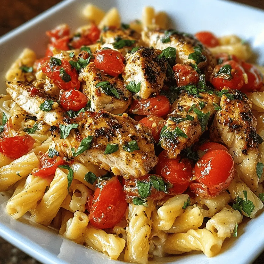 Easy Bruschetta Chicken Pasta Recipe