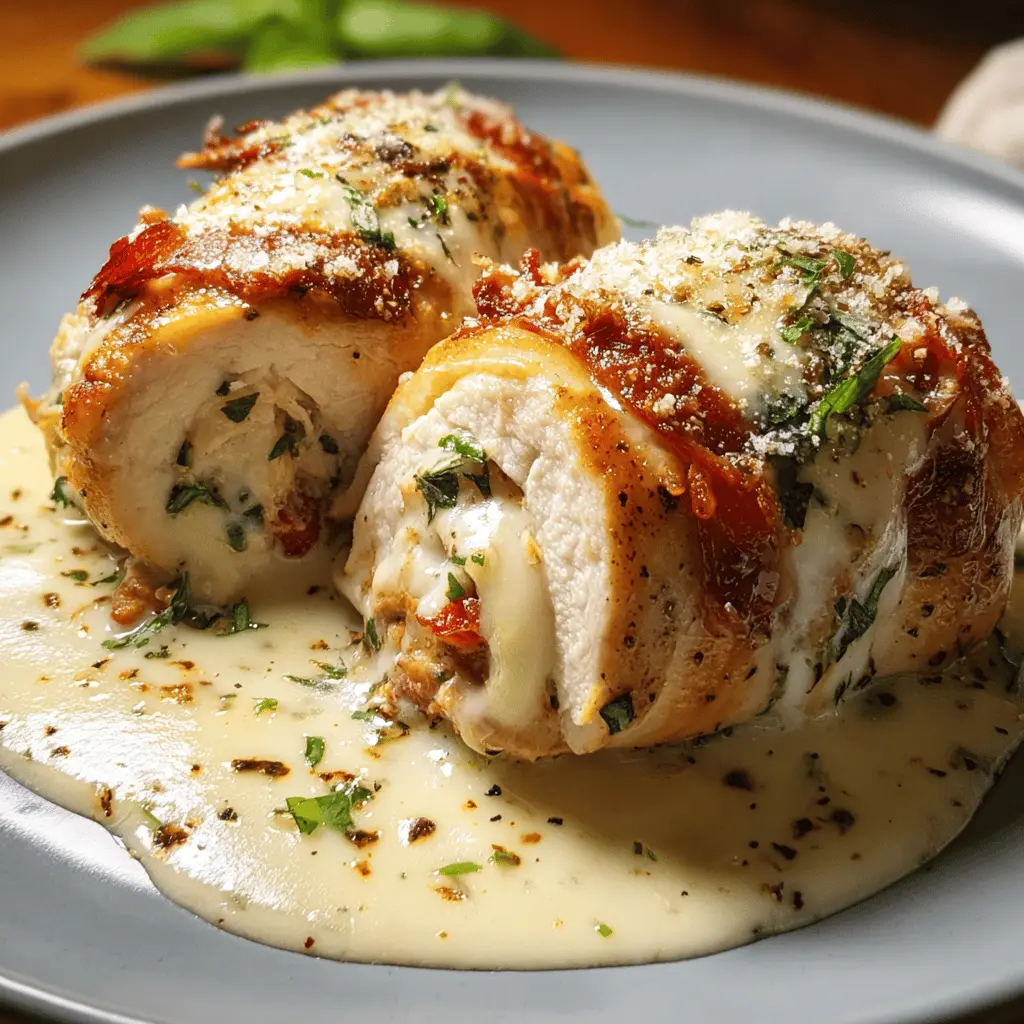 Easy Cheesy Chicken Rollatini Recipe