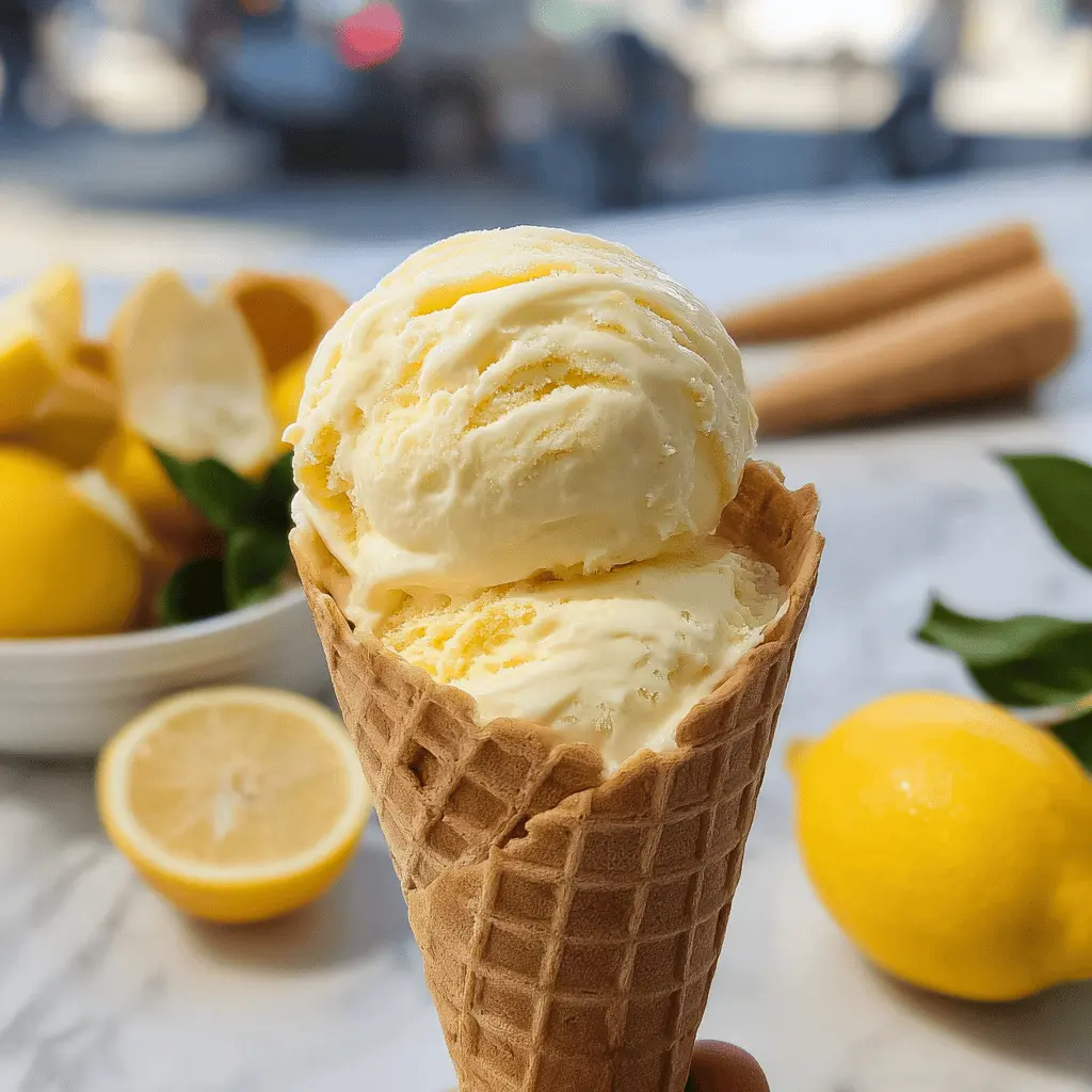 Easy Creamy Lemon Ice Cream Recipe