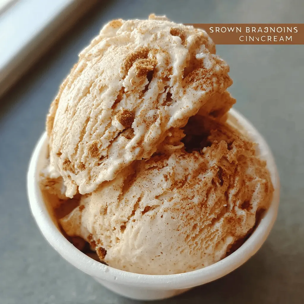Easy Brown Sugar Cinnamon Ice Cream Recipe