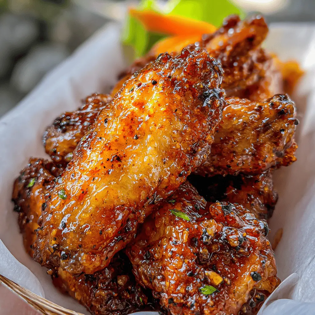 Easy Hot Honey Peach Chicken Wings