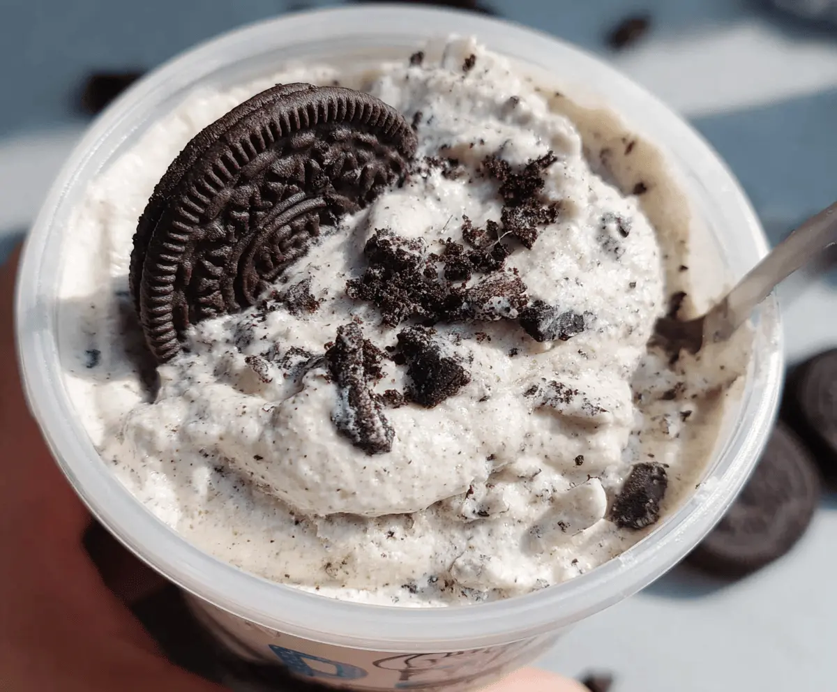 Easy Ninja Creami Cookies and Cream Ice Cream Recipe