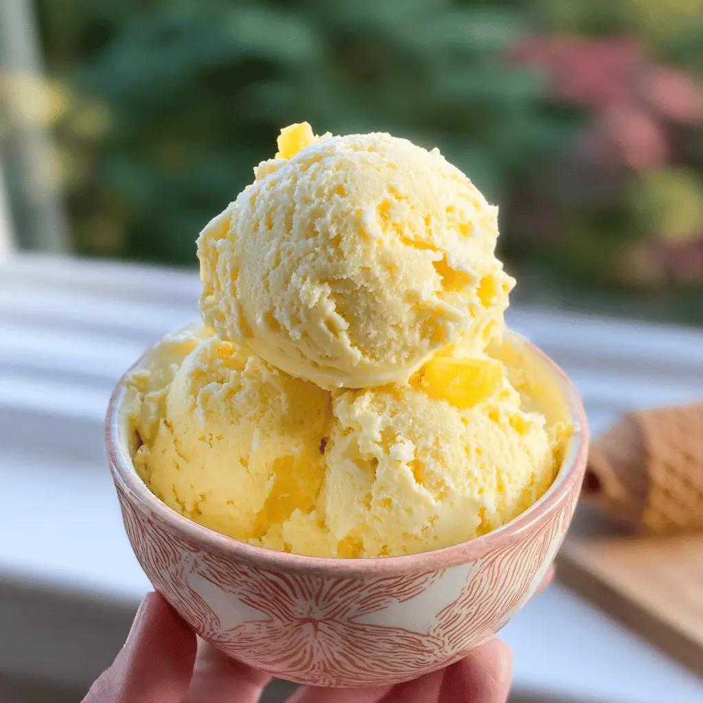 Easy Homemade Pineapple Ice Cream Recipe