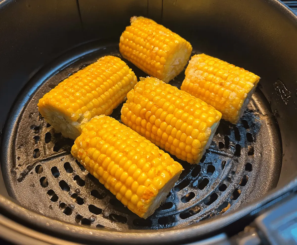 Easy Air Fryer Frozen Corn on the Cob
