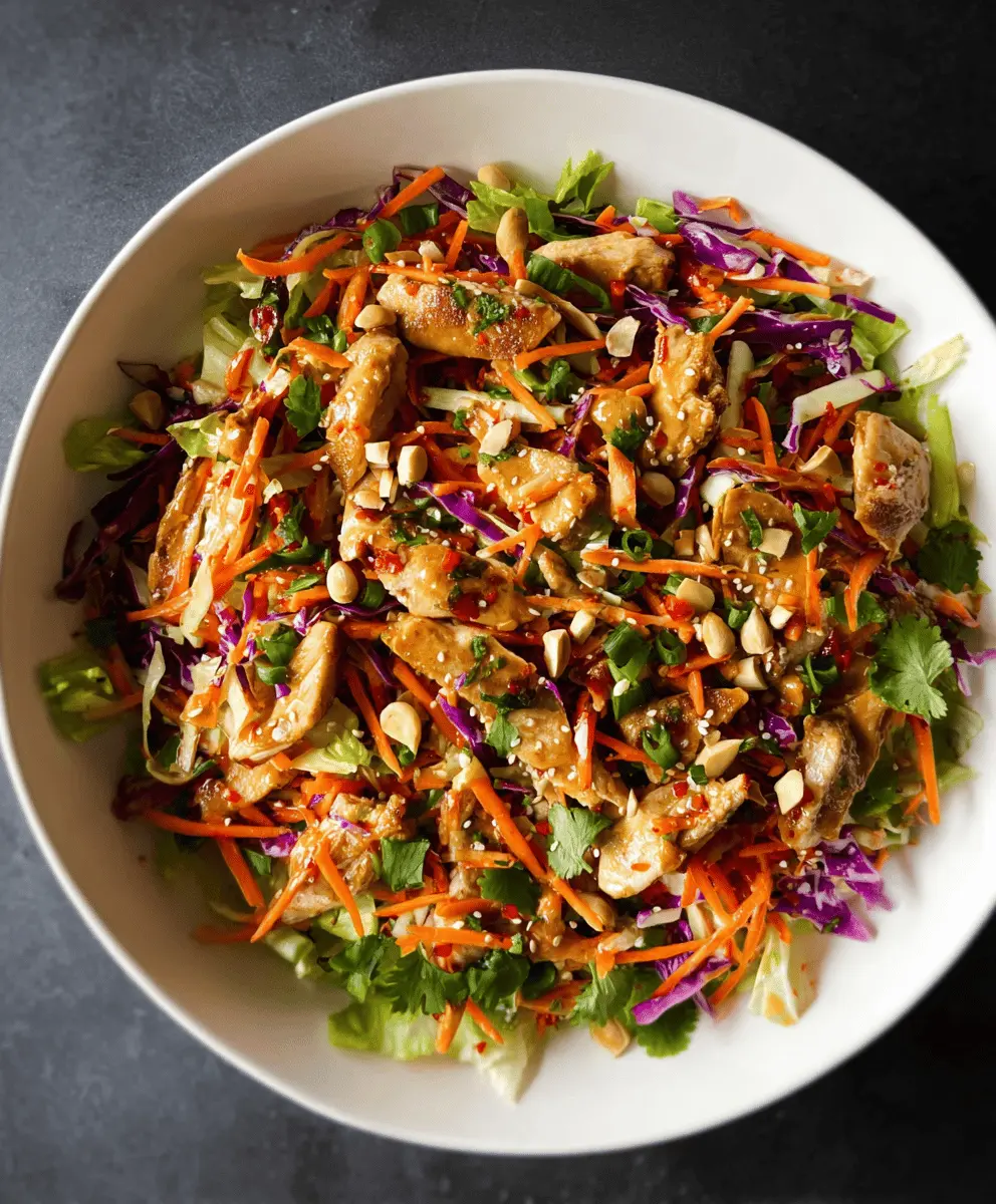 Easy Asian Chicken Crunch Salad Recipe