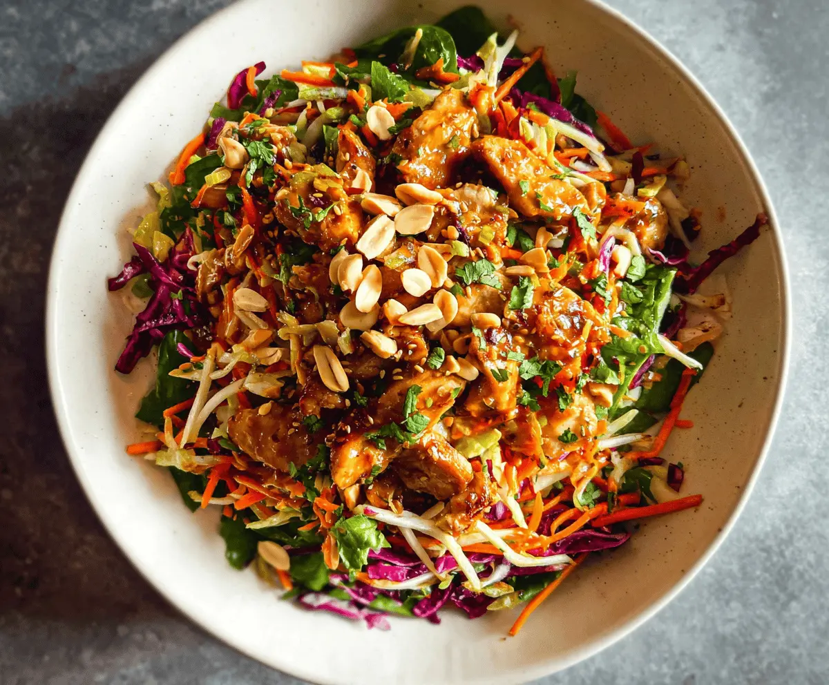 Easy Asian Chicken Crunch Salad Recipe