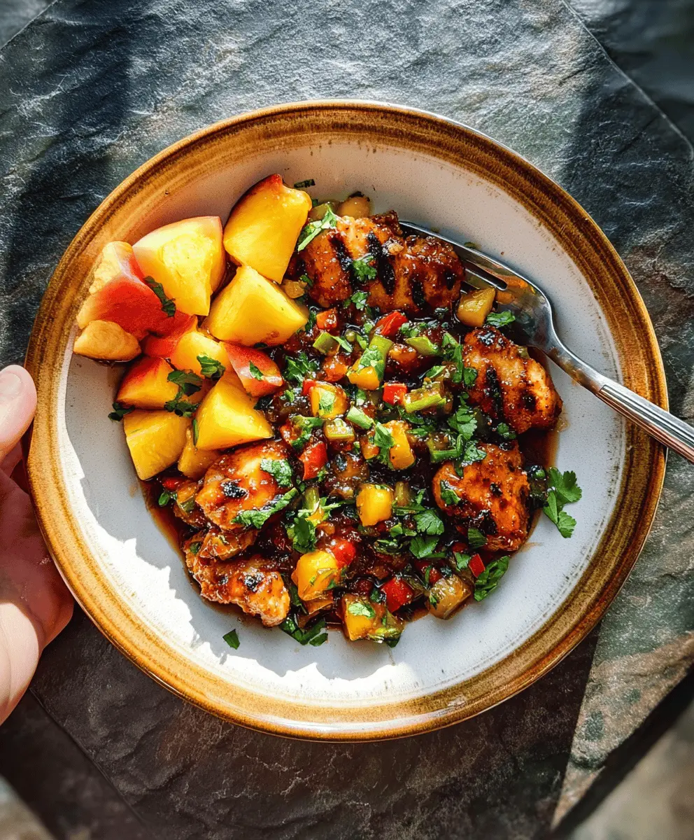 Easy Peach Salsa Chicken Recipe