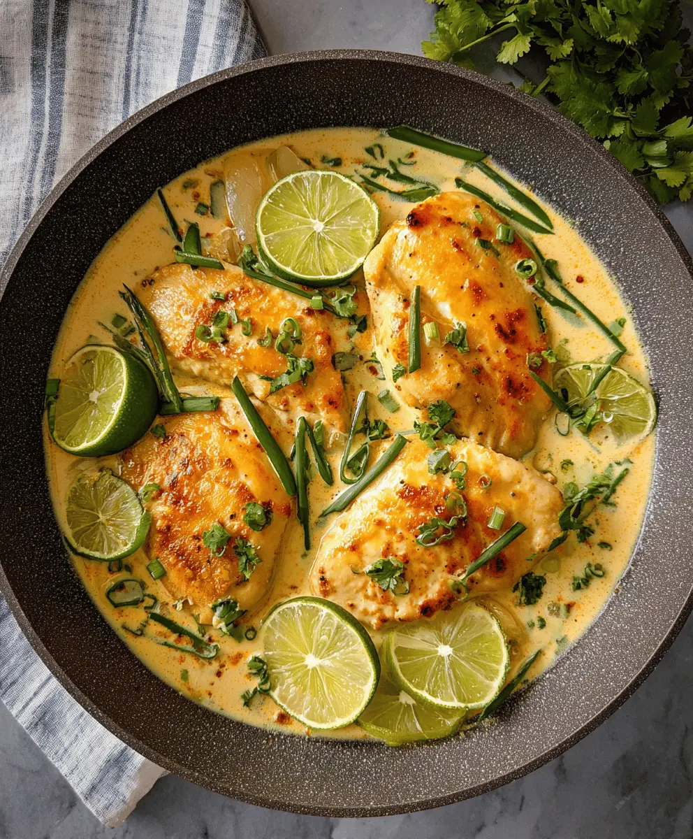 Easy Creamy Coconut Lime Chicken Recipe