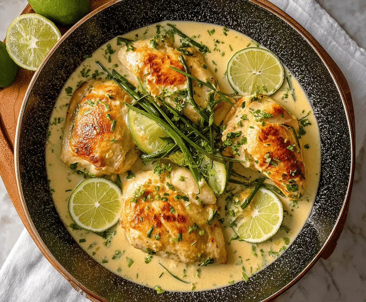 Easy Creamy Coconut Lime Chicken Recipe