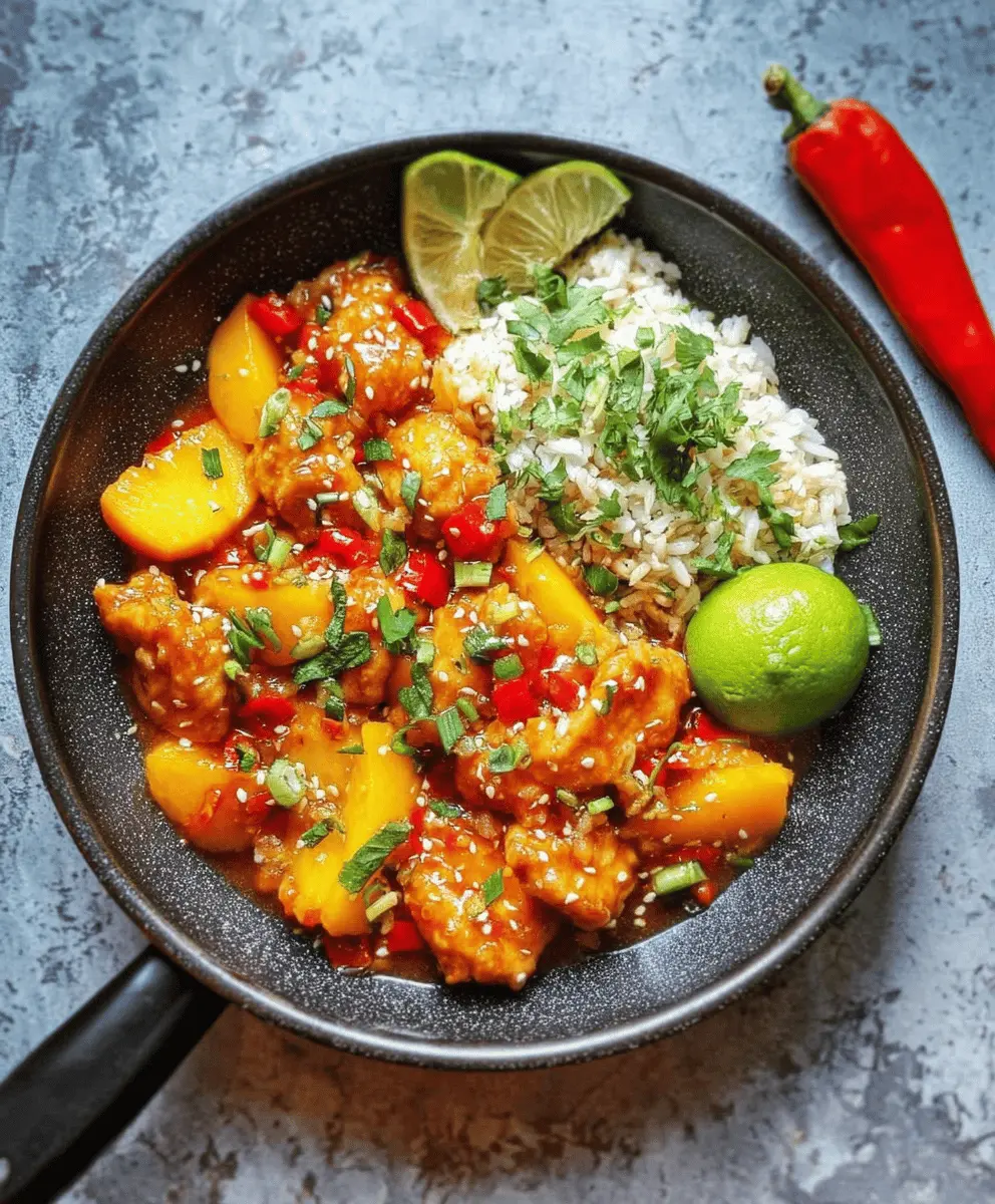 Easy Thai Peach Chicken Recipe