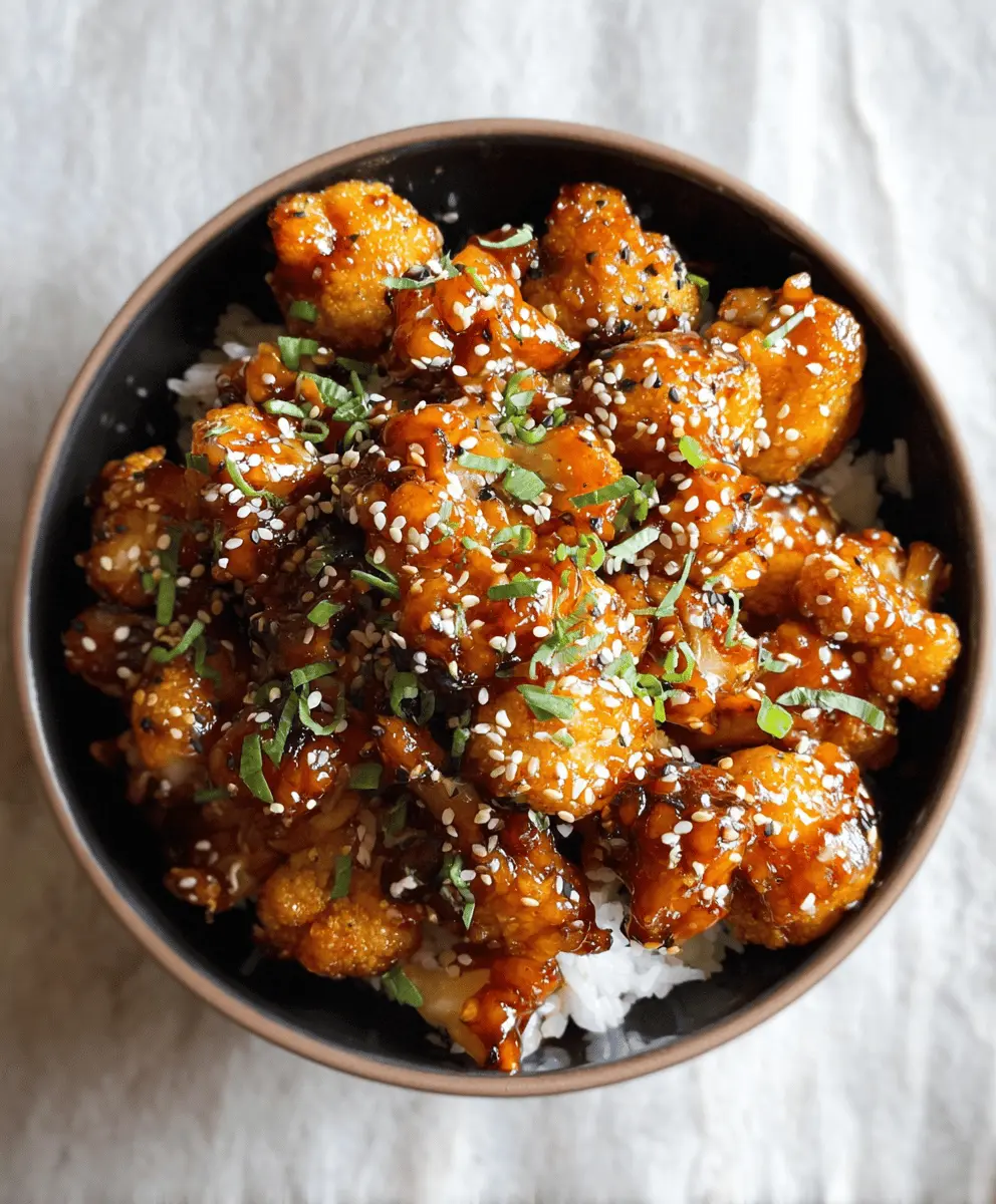 Easy Sticky Sesame Cauliflower Recipe