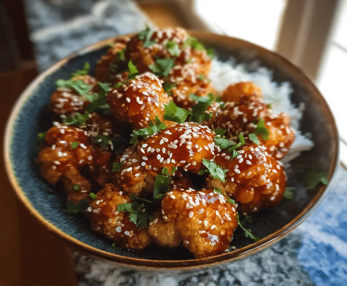 Easy Sticky Sesame Cauliflower Recipe