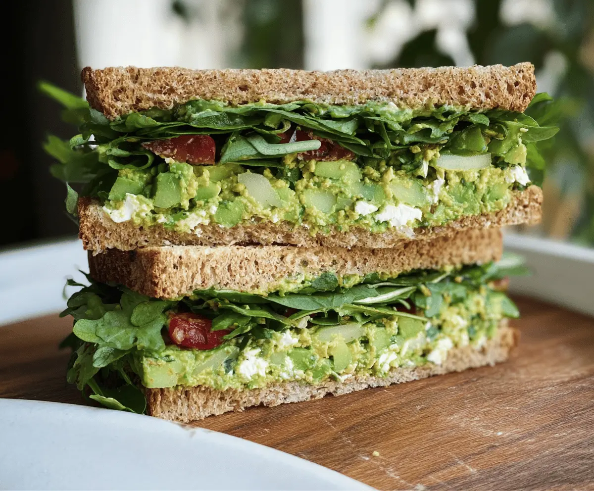 Easy Green Goddess Salad Sandwich Recipe