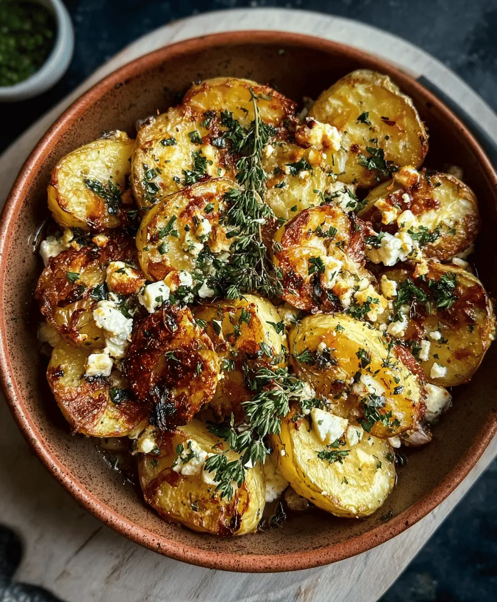 Easy Cheesy Baked Feta Potatoes