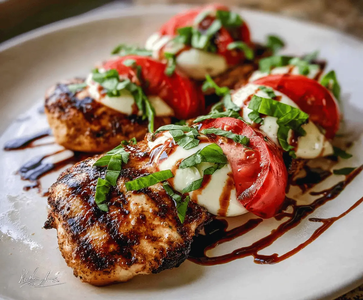 Easy Healthy Grilled Chicken Caprese Recipe