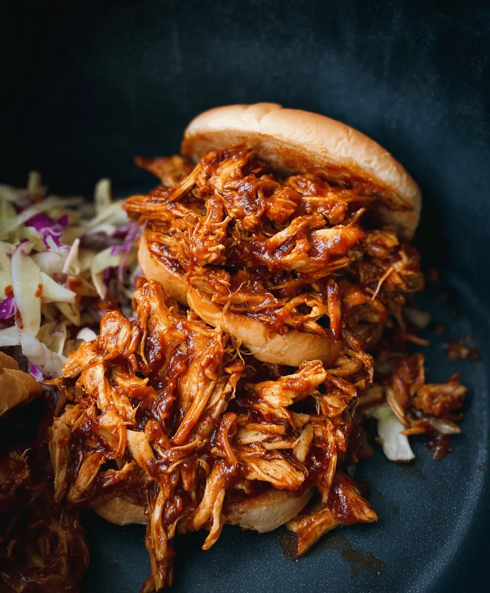 Easy Crockpot BBQ Pulled Chicken Recipe
