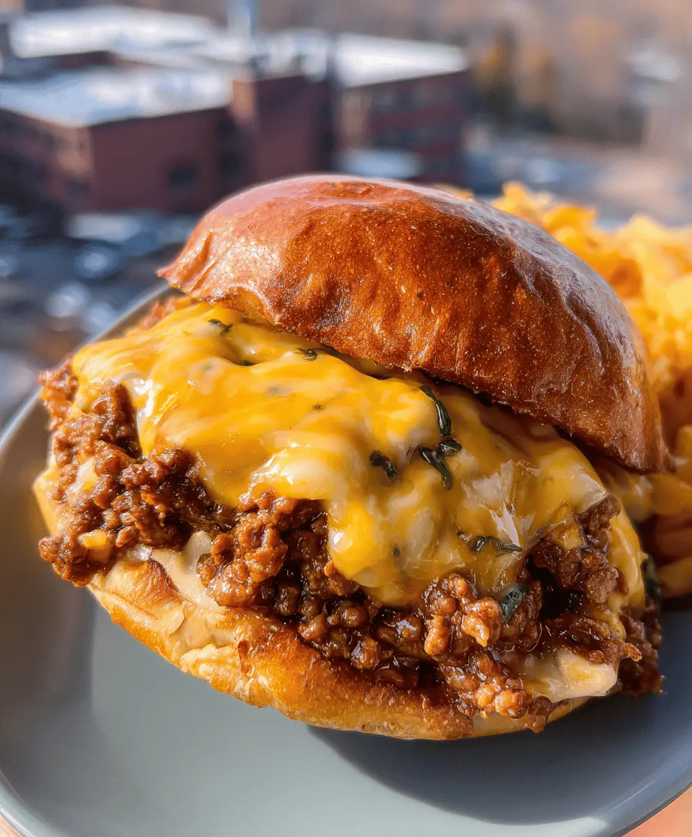 Easy Beer Cheese Sloppy Joes Recipe