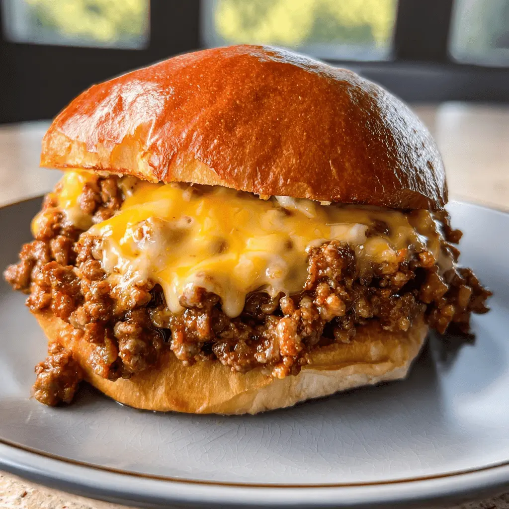 Easy Beer Cheese Sloppy Joes Recipe