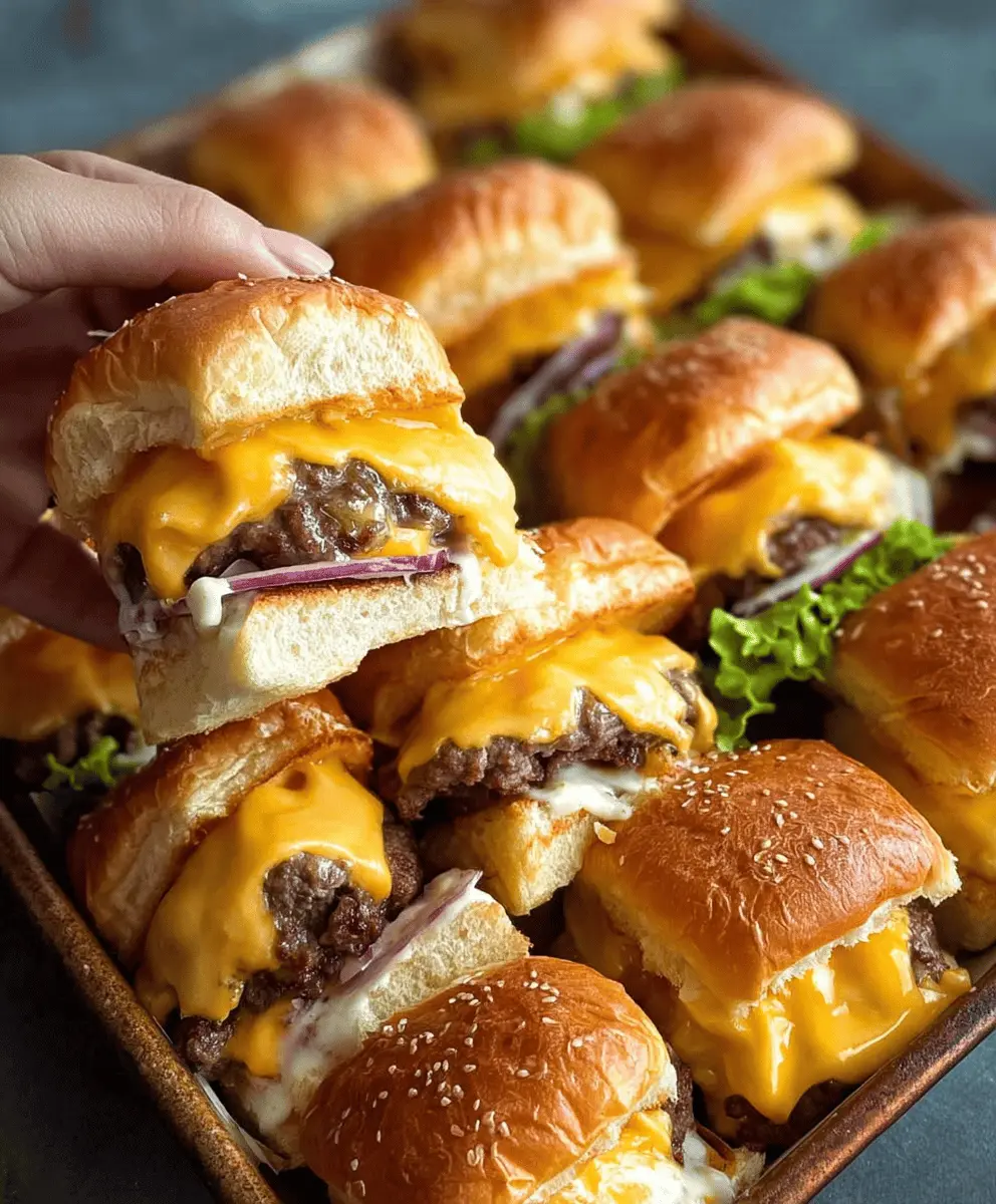 Easy Cheeseburger Sliders Recipe