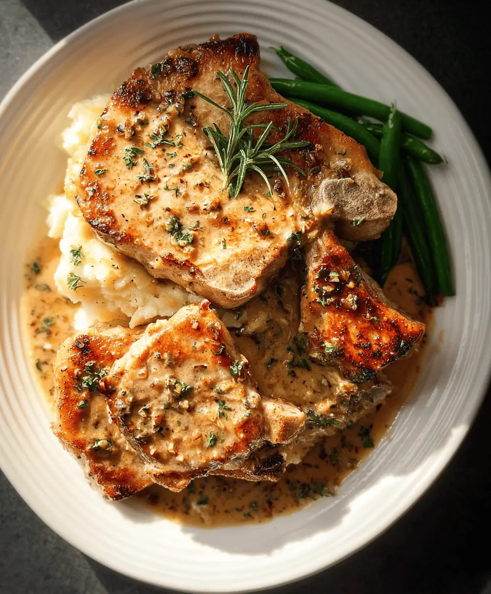 Easy Creamy Boursin Pork Chops Recipe
