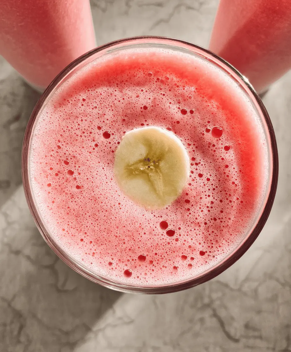 Easy Watermelon Banana Smoothie Recipe