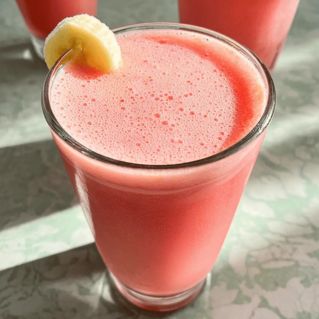 Easy Watermelon Banana Smoothie Recipe