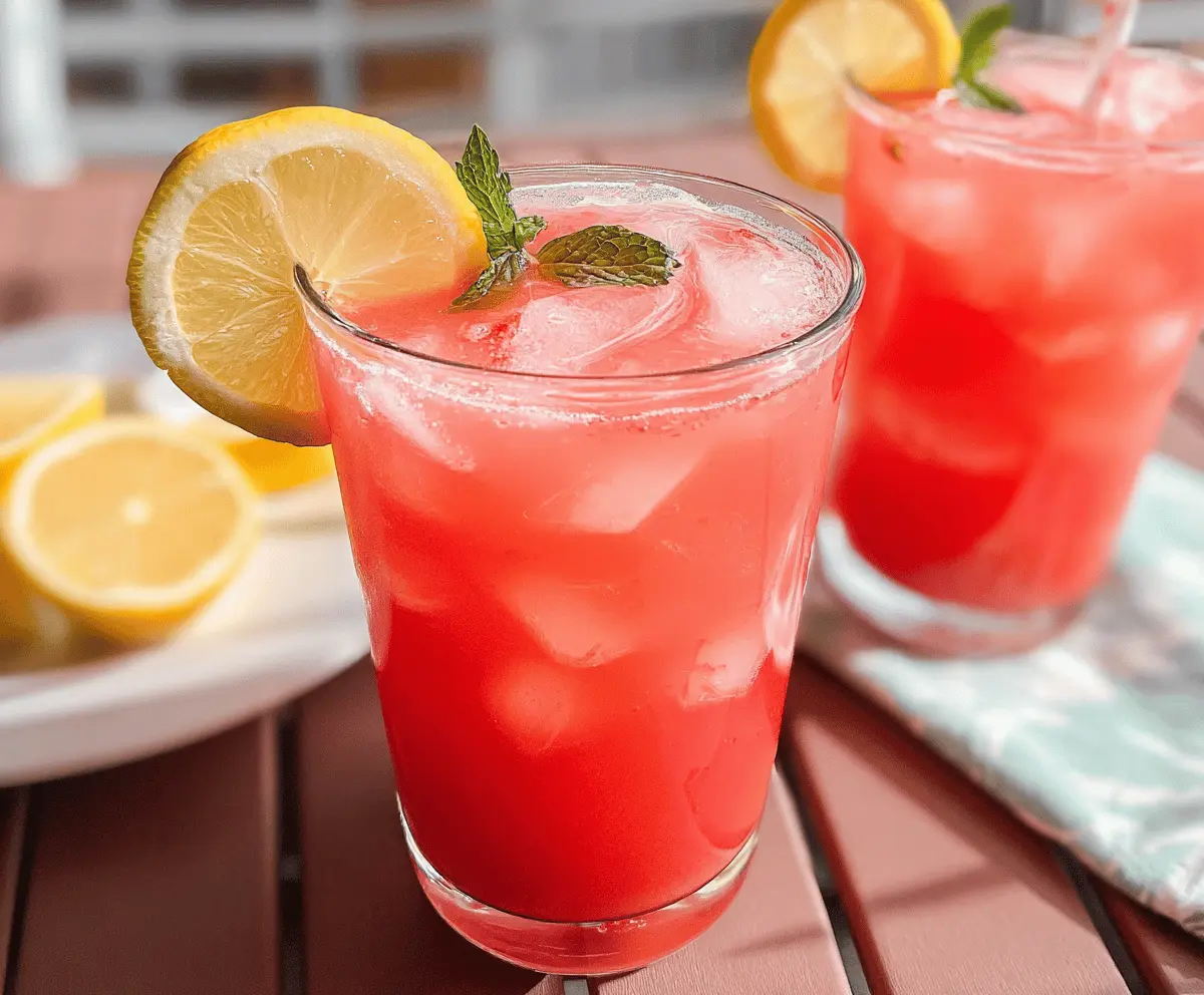 Easy Refreshing Watermelon Lemonade Recipe