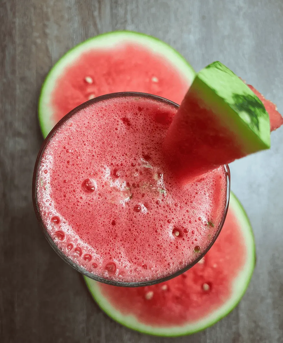 Easy Refreshing Watermelon Smoothie Recipe