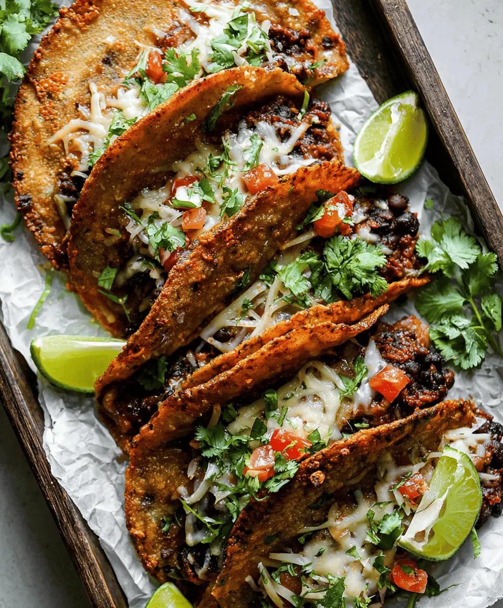 Easy Crispy Black Bean Tacos Recipe