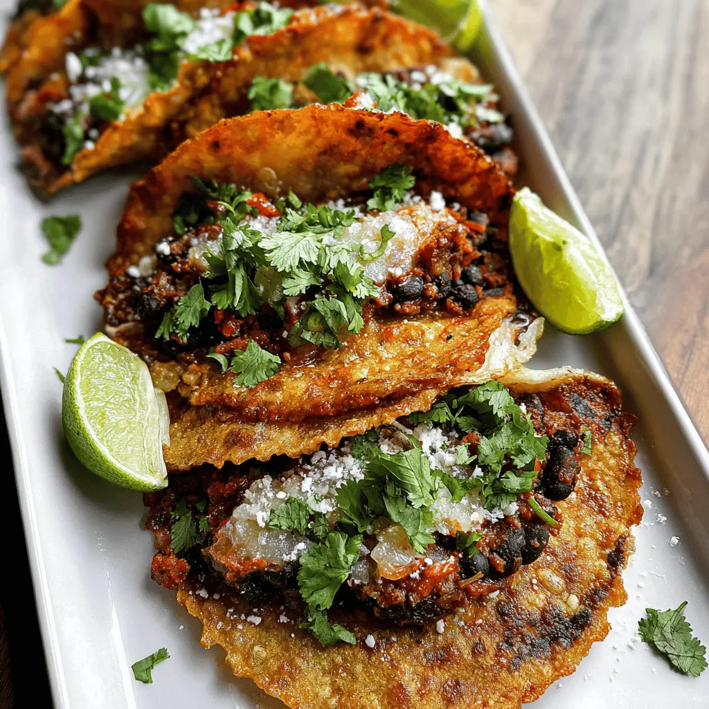 Easy Crispy Black Bean Tacos Recipe