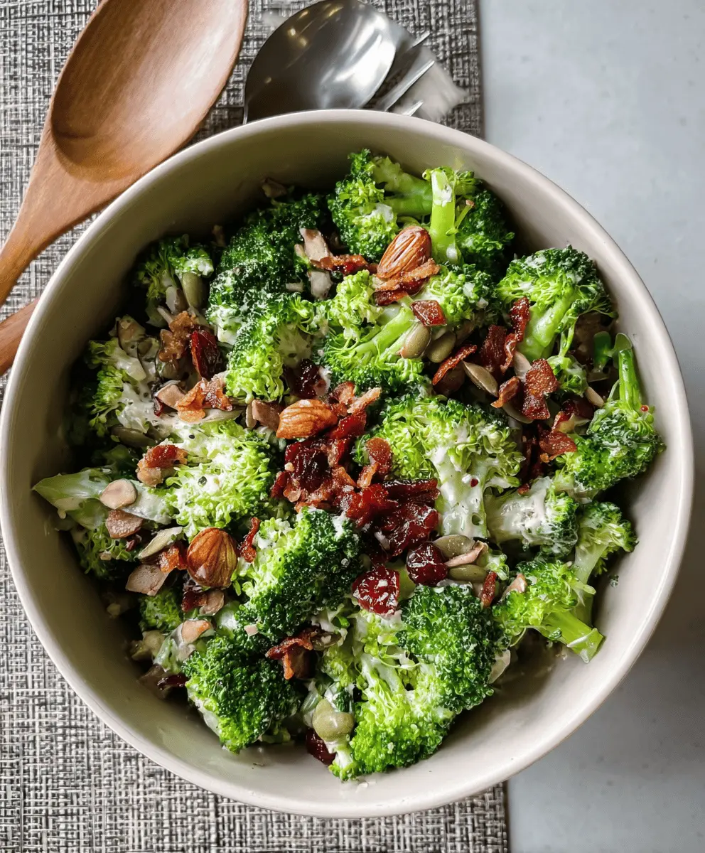 Easy Crunchy Broccoli Salad Recipe