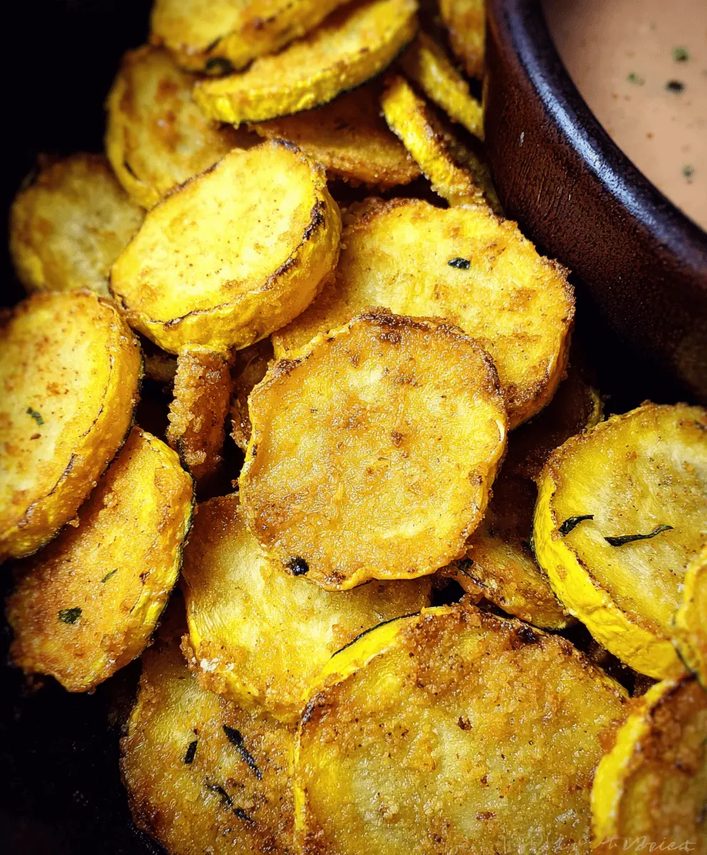 Crispy Air Fried Yellow Squash Recipe