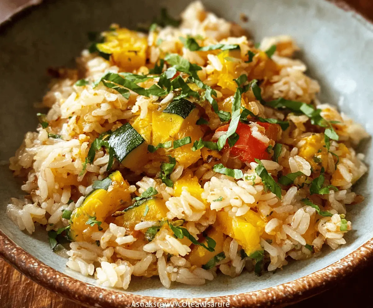 Easy Summer Squash Rice Recipe for Healthy Meals