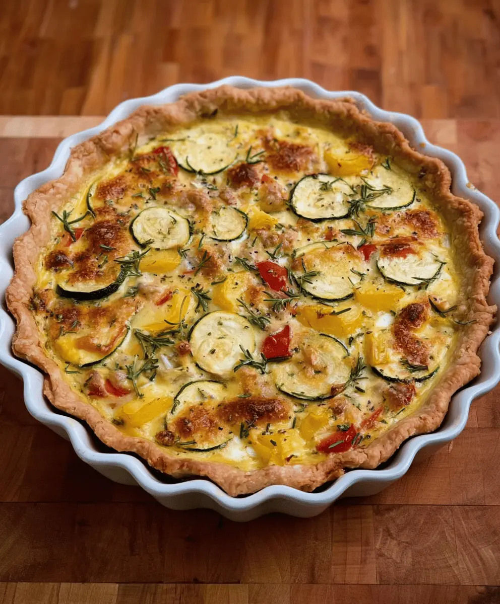 Easy Savory Summer Squash Pie Recipe