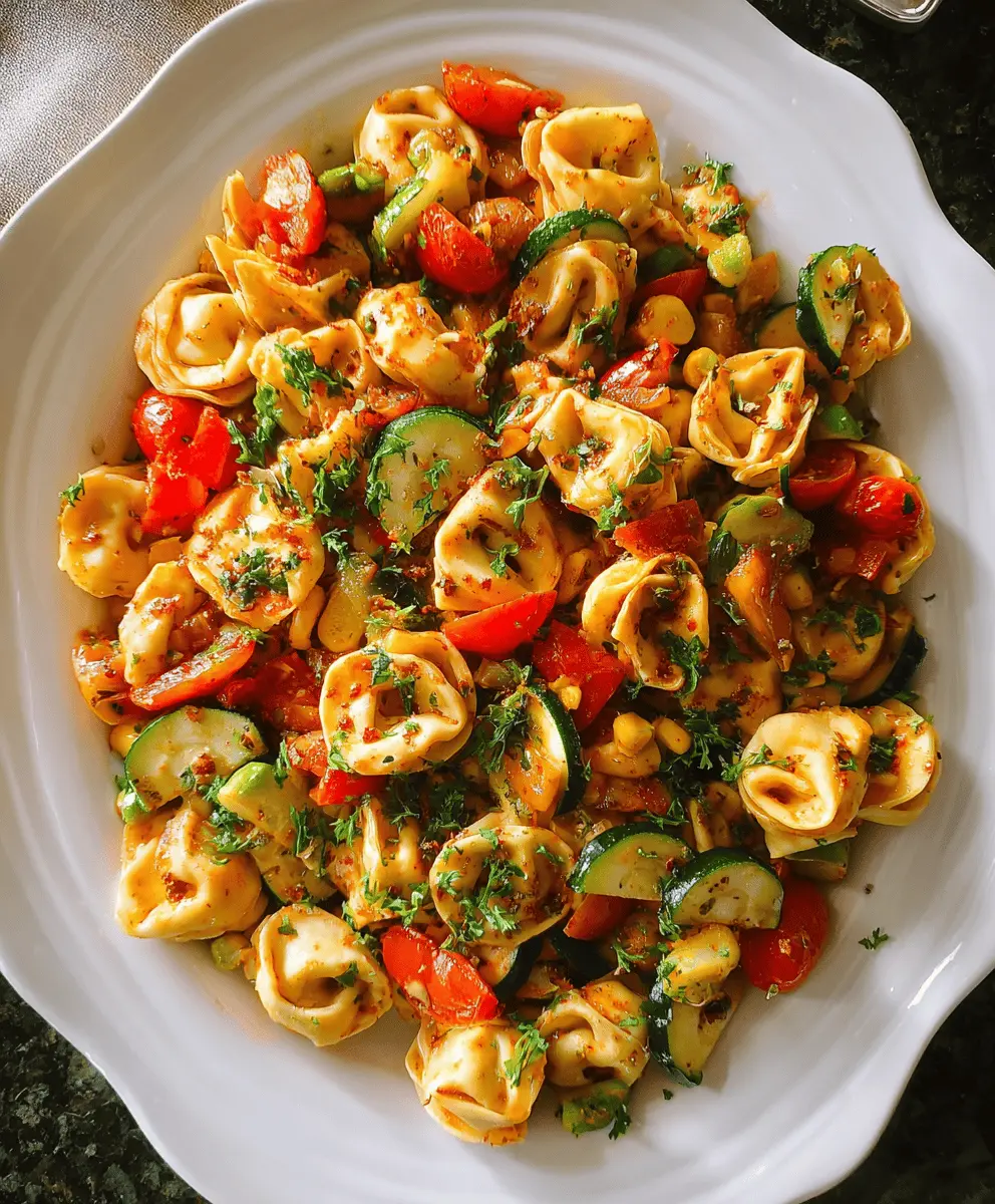 Easy Tortellini With Sautéed Vegetables