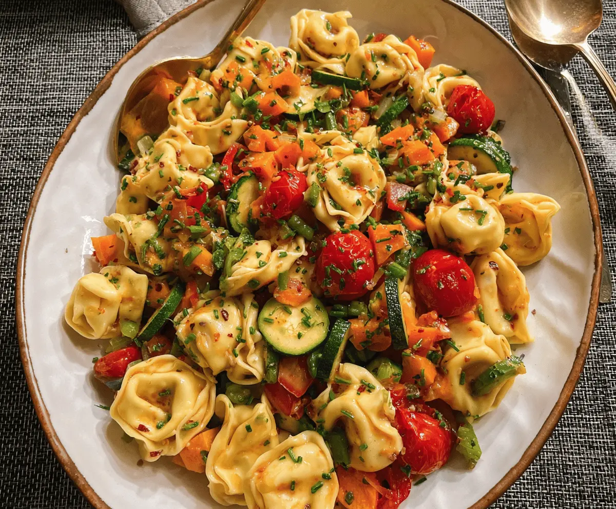 Easy Tortellini With Sautéed Vegetables